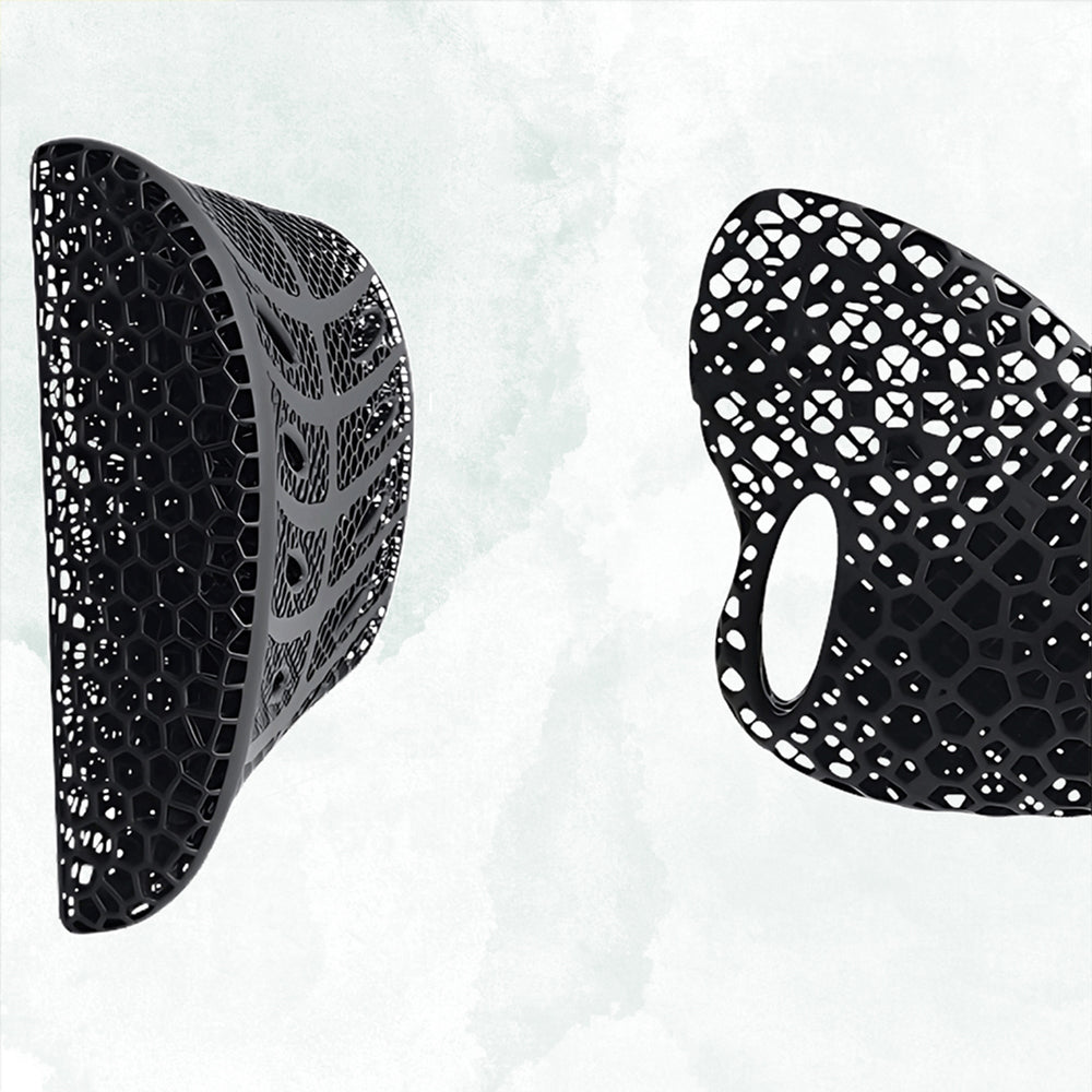 3D-Printed Ergonomic Lumbar and Neck Support Cushion Back Support Cushion for Office and Cars