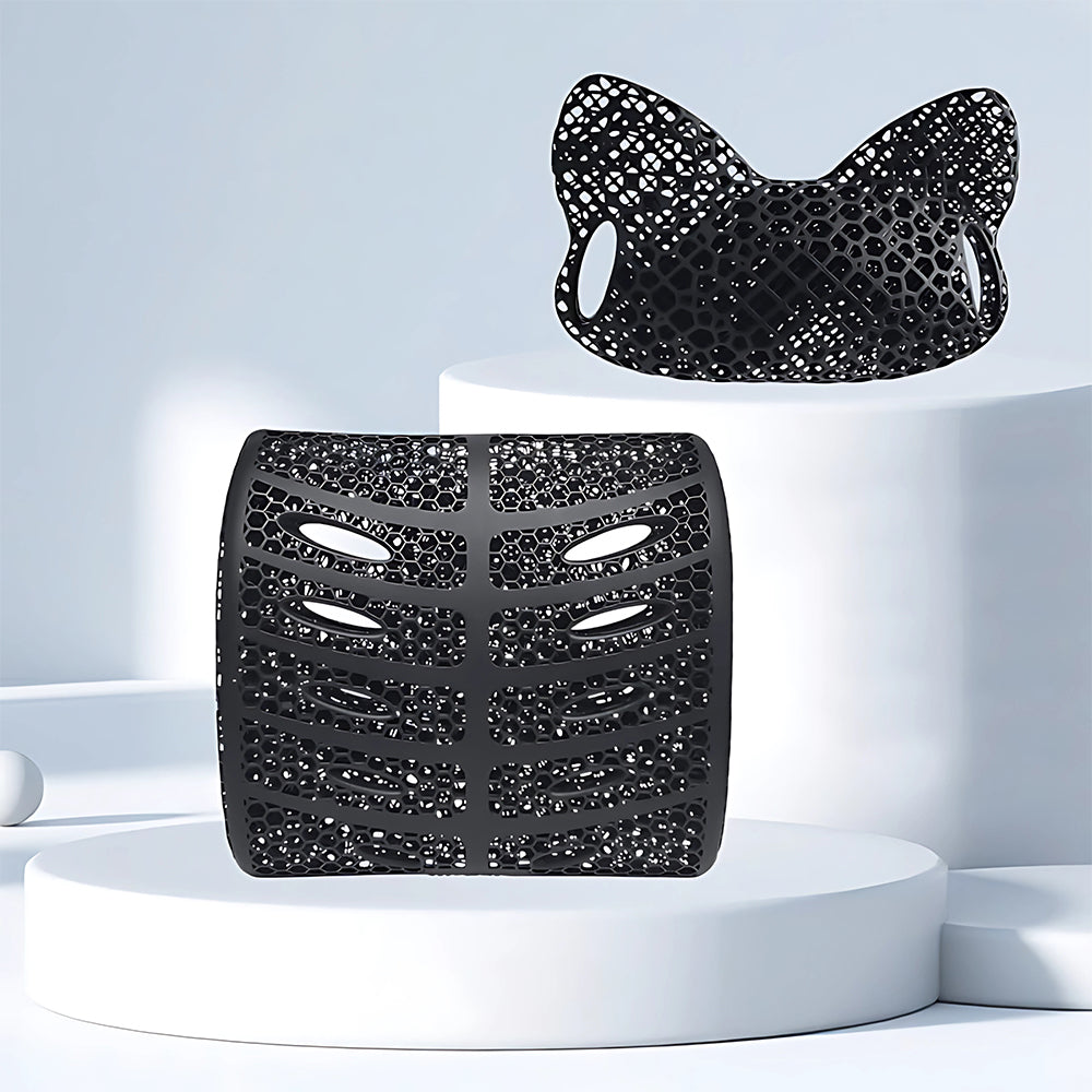 3D-Printed Ergonomic Lumbar and Neck Support Cushion Back Support Cushion for Office and Cars