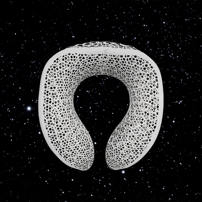 3D Printed Travel Pillow: The U-Shaped Neck Support for Flights, Cars, and Trains
