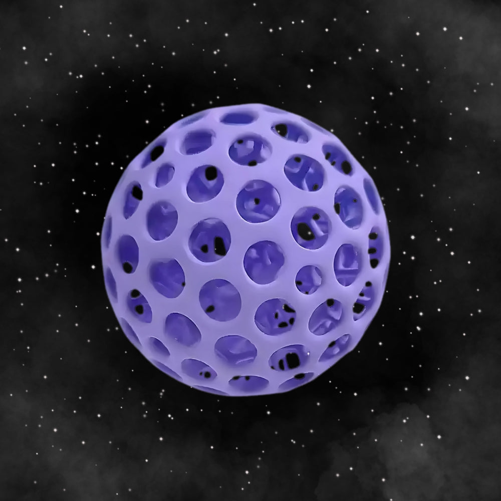 3D Printed Stress Relief Ball & Grip Strength Trainer - Kids' Toy for Relaxation & Fitness Purple