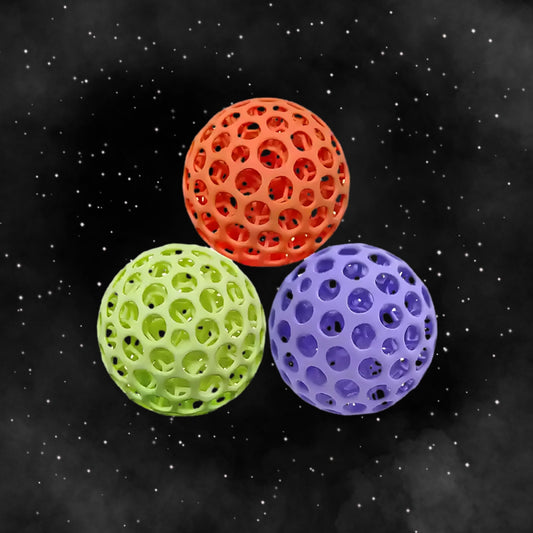 3D Printed Stress Relief Ball & Grip Strength Trainer - Kids' Toy for Relaxation & Fitness Orange&Purple&Green