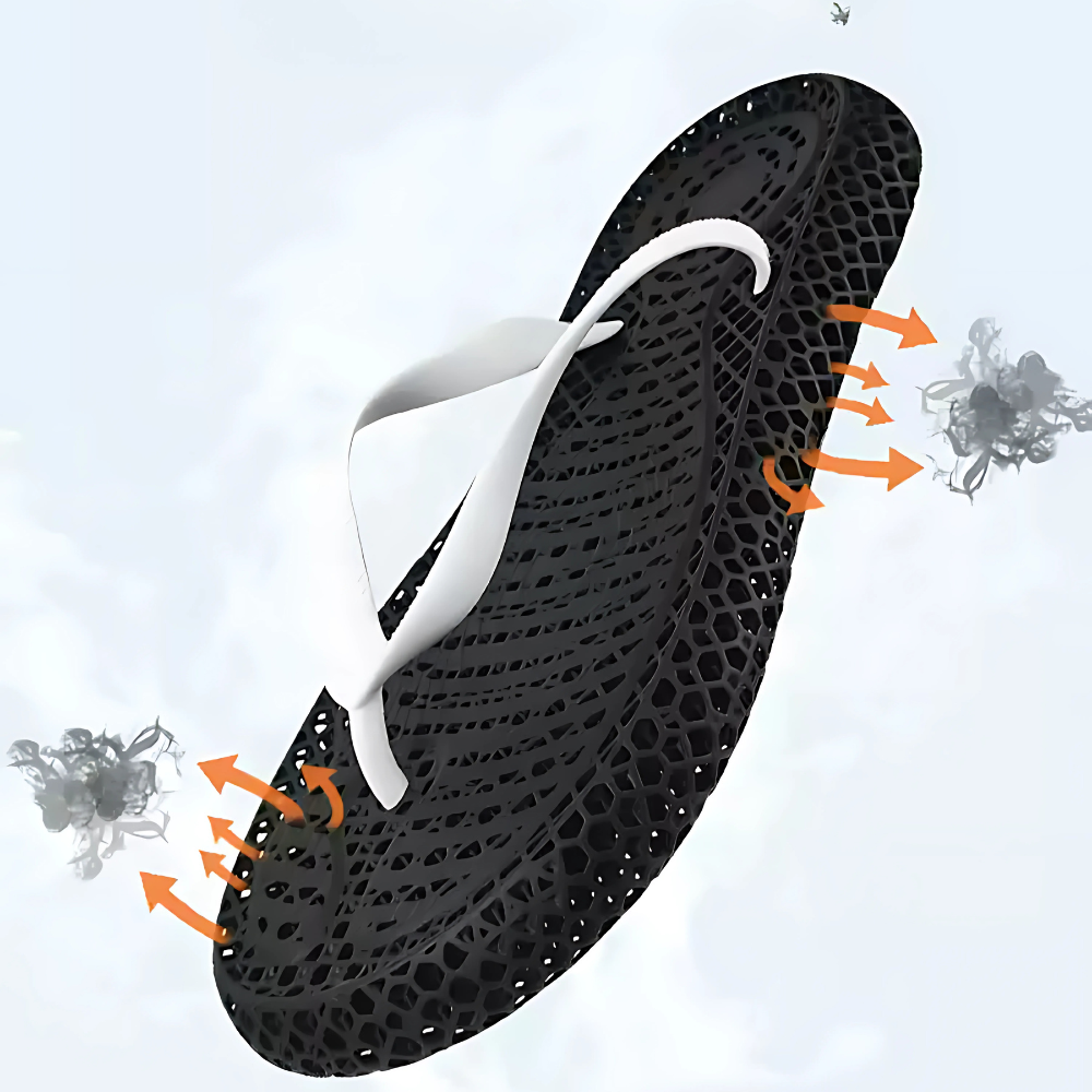 3D Printed Non-Slip Flip Flops for Home and Beach