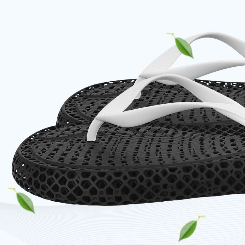 3D Printed Non-Slip Flip Flops for Home and Beach